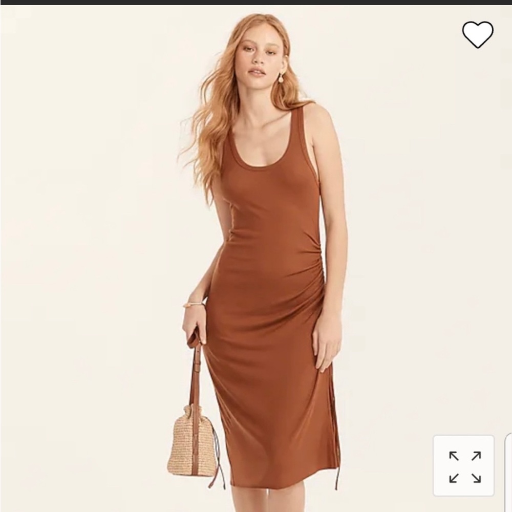 J Crew Womens Adjustable Strap Woven Straw Bucket Bag Handbag Beige Brown NWT - Picture 2 of 9
